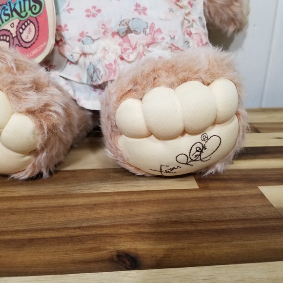 VTG 1985 Xavier Roberts 22" Hattie Furskin Plush Teddy Bear Stuffed Animal Toy - Picture 8 of 12